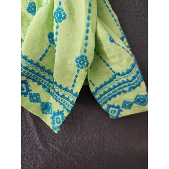 John Mark Women 2X Embroidered Tunic Top Boho Art To Wear Patchwork Festival NWT - Picture 7 of 11